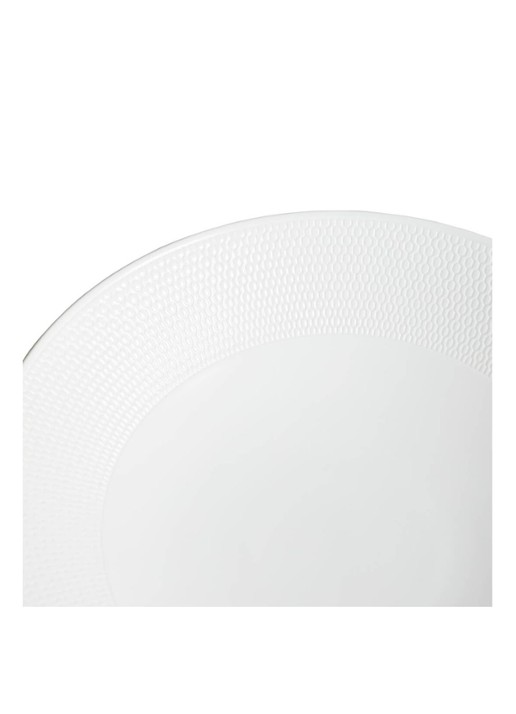 Wedgwood Gio serveerschaal 28 cm - voorkant 2 wit