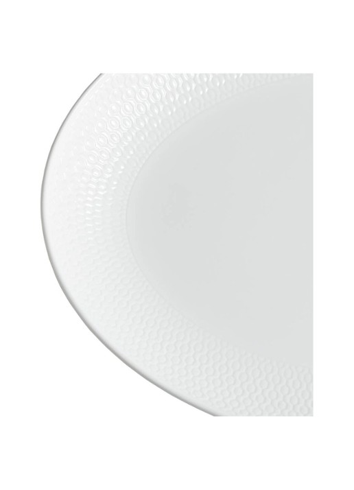 Wedgwood Gio serveerschaal 30 cm  - voorkant 2 gebroken wit