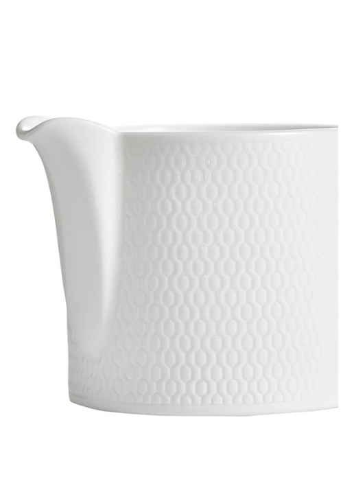 Wedgwood Gio suikerpot en melkkan set van 2 - voorkant 2 gebroken wit