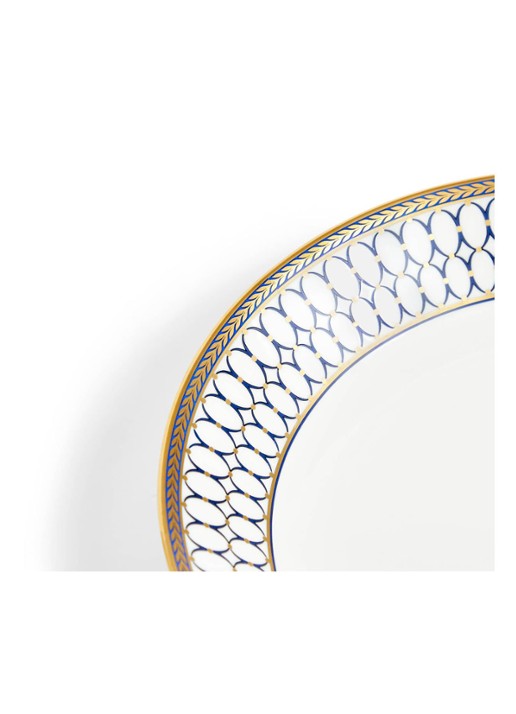 Wedgwood Renaissance Gold diep bord 22 cm - detail 2 gebroken wit