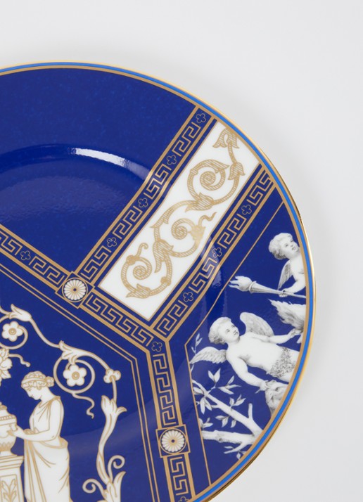 Wedgwood Renaissance Gold dinerbord 23 cm - detail 3 donkerblauw