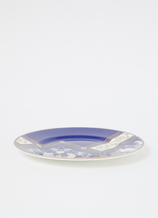 Wedgwood Renaissance Gold dinerbord 23 cm - voorkant 2 donkerblauw