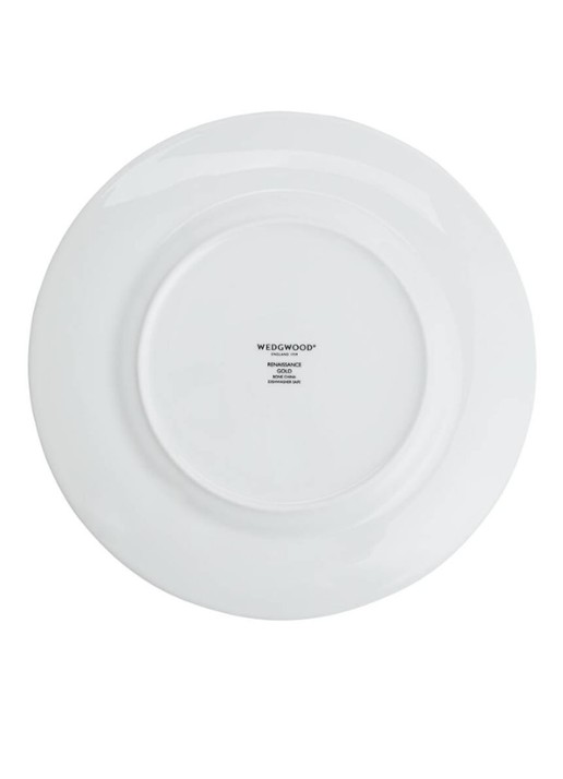 Wedgwood Renaissance Gold dinerbord 27 cm - achterkant wit