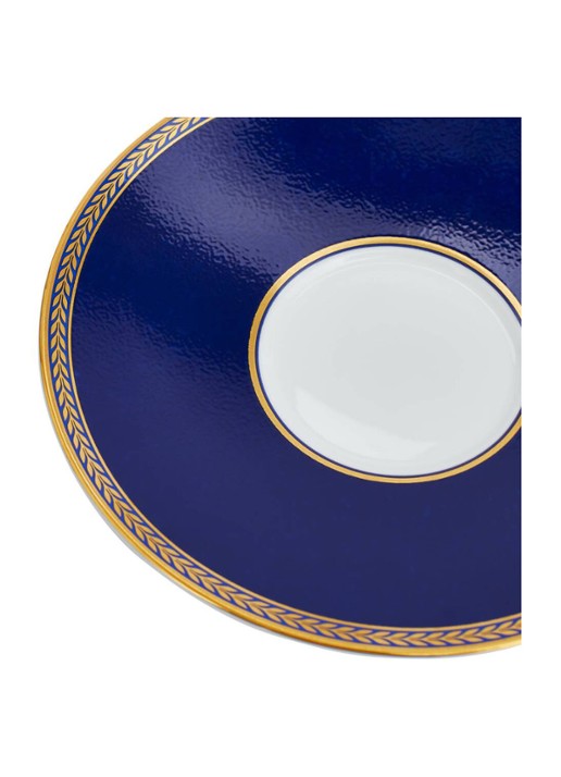 Wedgwood Renaissance Gold kop en schotel 22 cl set van 2 - achterkant donkerblauw