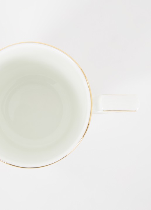 Wedgwood Renaissance Gold kopje 30 cl set van 2 - voorkant 2 donkerblauw