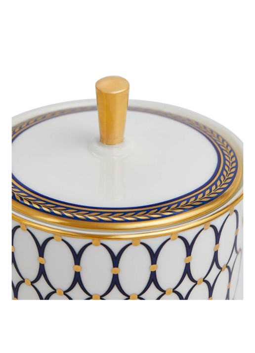 Wedgwood Renaissance Gold suikerpotje 20 cl - voorkant 4 gebroken wit