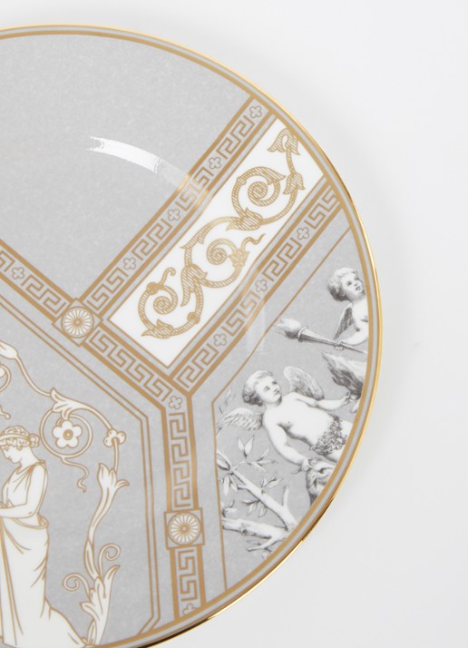 Wedgwood Renaissance Grey dinerbord 23 cm - detail grijs