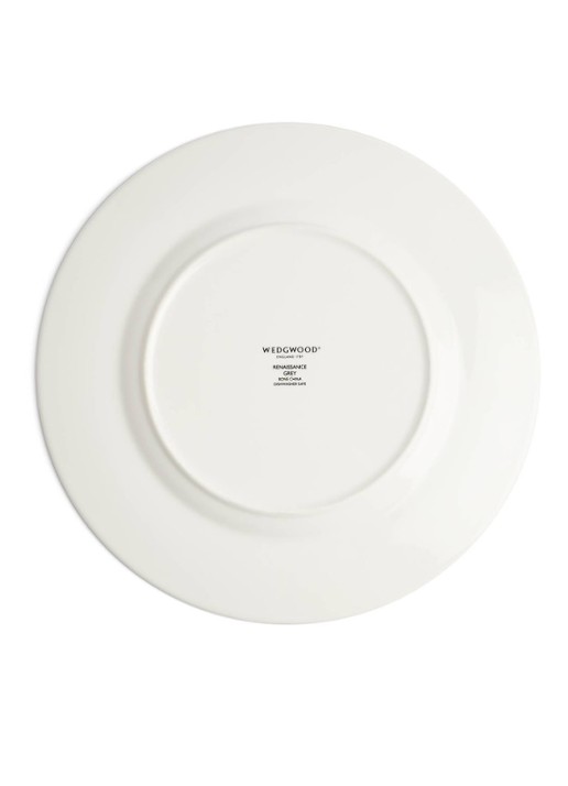 Wedgwood Renaissance Grey dinerbord 27 cm  - achterkant wit