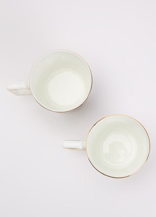 Wedgwood Renaissance Mix kopje 30 cl set van 2 in geschenkdoos - voorkant 2 donkerblauw