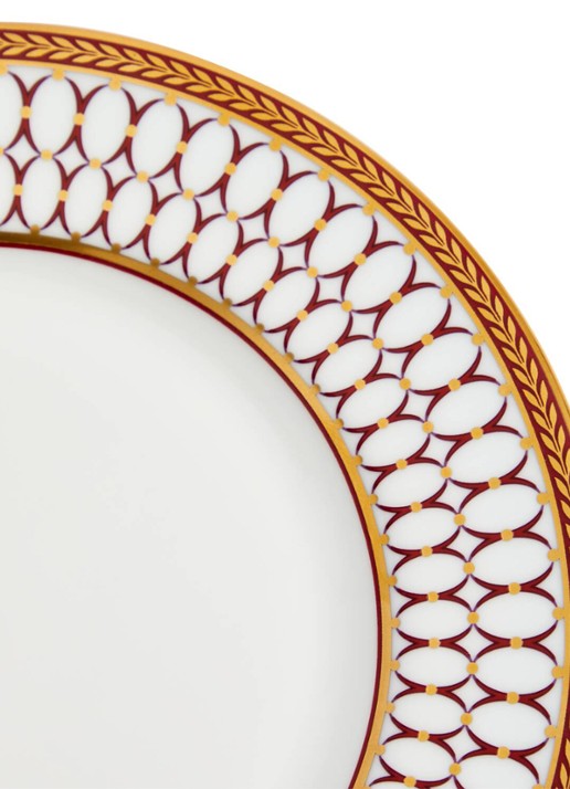 Wedgwood Renaissance Red gebaksbordje 18 cm - detail 2 rood