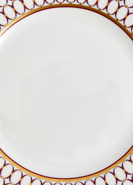 Wedgwood Renaissance Red schotel 15 cm - detail rood