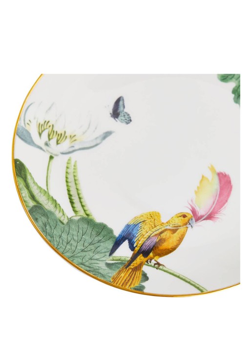 Wedgwood Waterlily ontbijtbord 17 cm - voorkant 3 groen