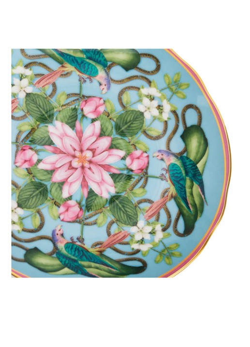 Wedgwood Wonderlust Menagerie kop en schotel 15 cl - detail 5 lichtblauw