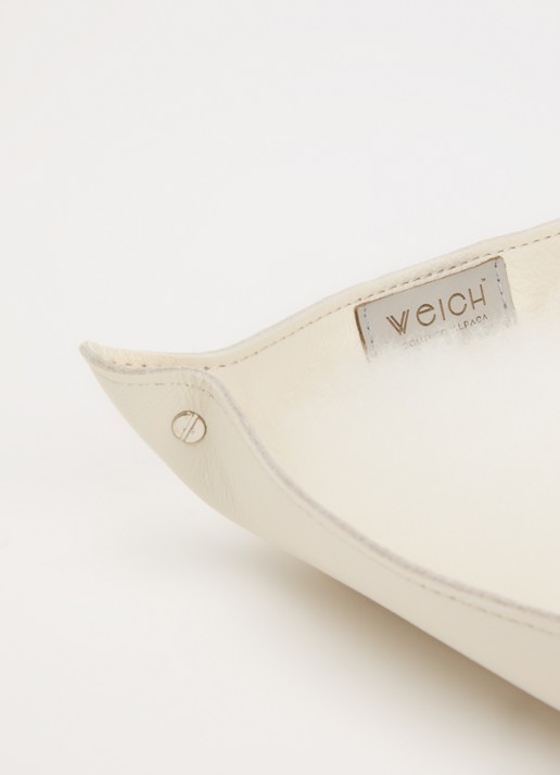 WEICH Todo Catchall opbergschaal van alpaca vacht 20 cm - voorkant 2 gebroken wit