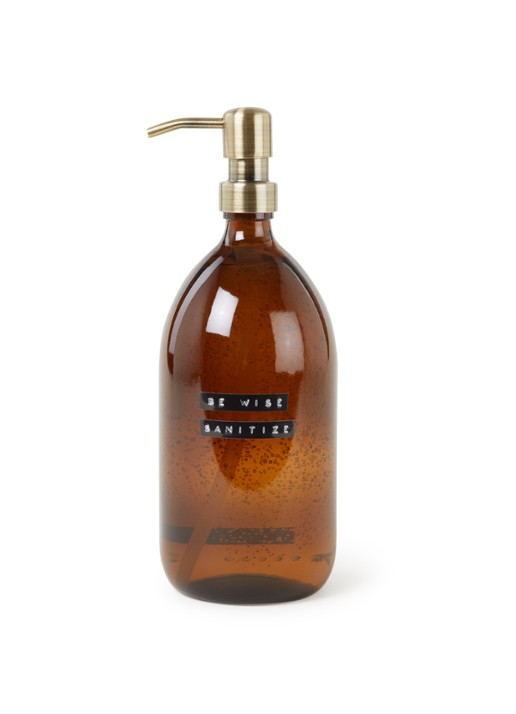 Wellmark Be Wise Sanitize - Bamboe handgel - voorkant camel