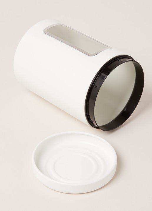 Wesco Canister voorraadpot met deksel - detail gebroken wit