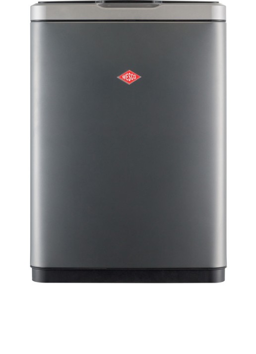 Wesco i.Master Double sensor prullenbak 2 x 20 liter - detail 4 donkergrijs