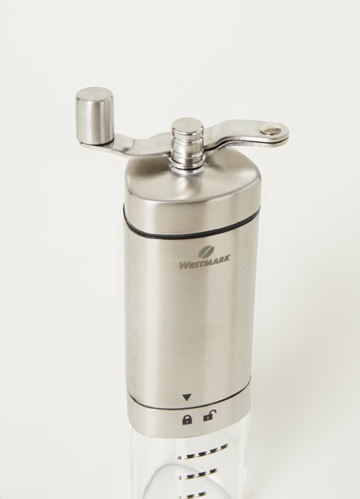 Westmark Brasilia koffiemolen 20,5 cm - detail zilver