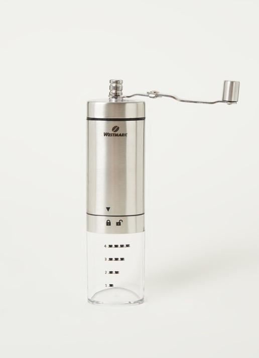 Westmark Brasilia koffiemolen 20,5 cm - voorkant 3 zilver