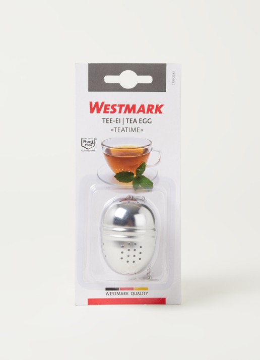 Westmark Drijvend thee-ei 3 cm - voorkant 6 zilver
