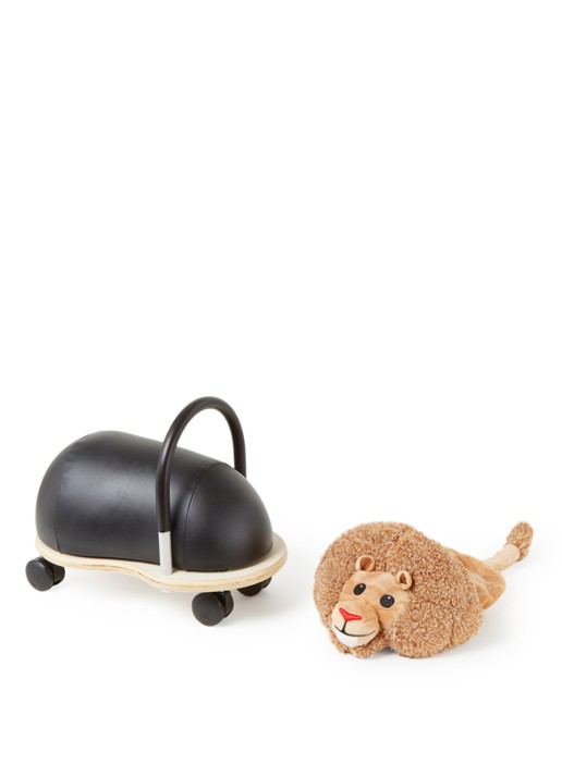 Wheelybug Leeuw loopwagen small - voorkant bruin