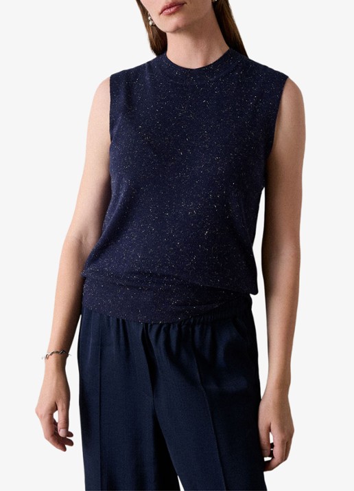 Whistles Annie top met lurex