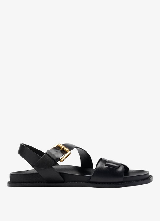 Whistles Asymmetric sandaal van leer