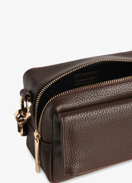 Whistles Bibi crossbodytas van leer  - detail 3 bruin