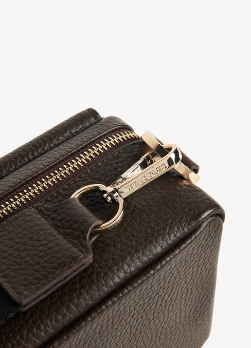 Whistles Bibi crossbodytas van leer  - detail 4 bruin