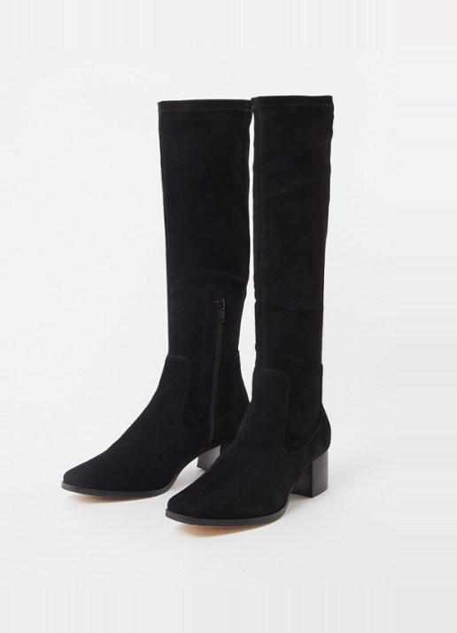 Whistles BlaireStretchKneeHighBoot - detail 2 zwart