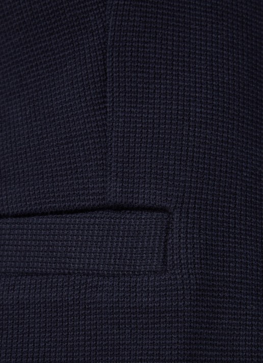 Whistles Blazer van jersey met structuur - detail 3 donkerblauw