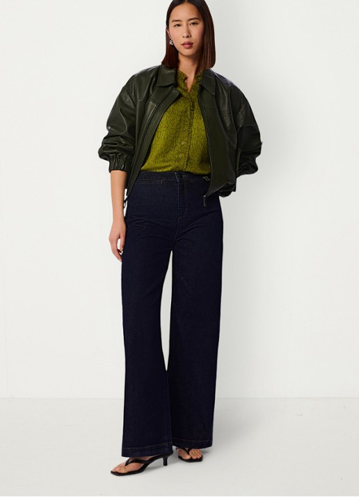 Whistles Blouse met print - voorkant 2 groen