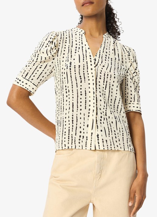 Whistles Blouse met stippenprint