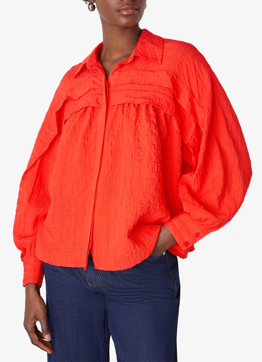 Whistles Blouse met textuur