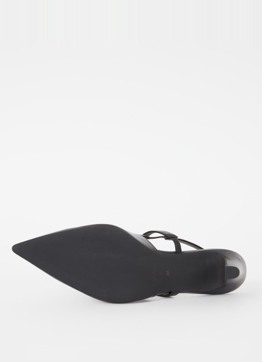 Whistles Cecily slingback van leer - detail 4 zwart
