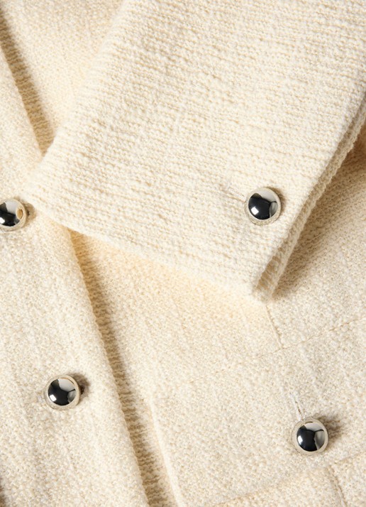 Whistles Cropped jack van blouclé  - detail 6 beige