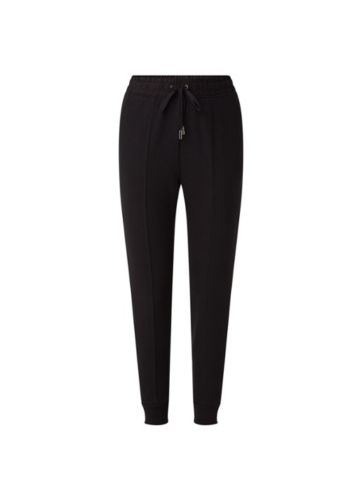 Whistles Easy Jersey skinny fit joggingbroek - voorkant 2 zwart