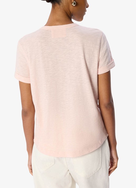 Whistles Emily Ultimate T-shirt met ronde hals - achterkant 4 roze