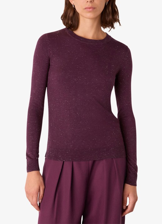 Whistles Fijngebreide top met lurex