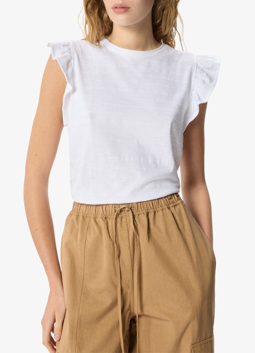 Whistles Frill top met broderie