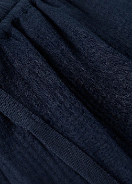 Whistles High waist wide fit pantalon met steekzakken - detail 4 donkerblauw