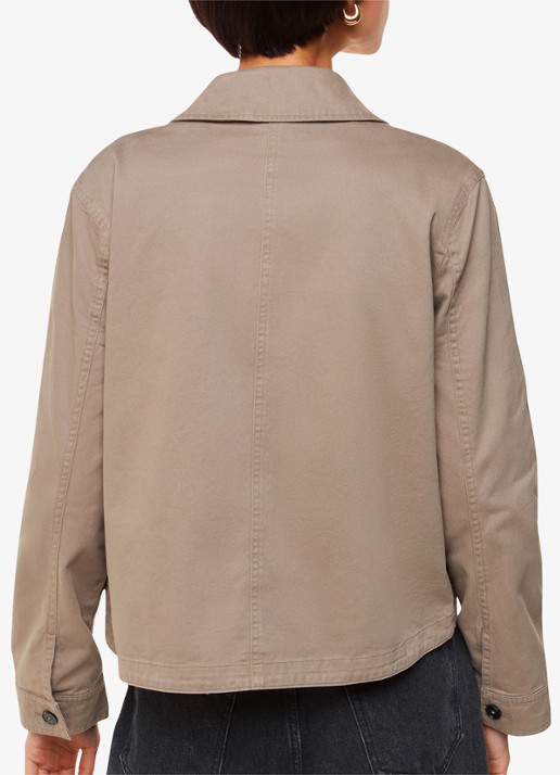 Whistles Marie jack met klepzakken - achterkant khaki