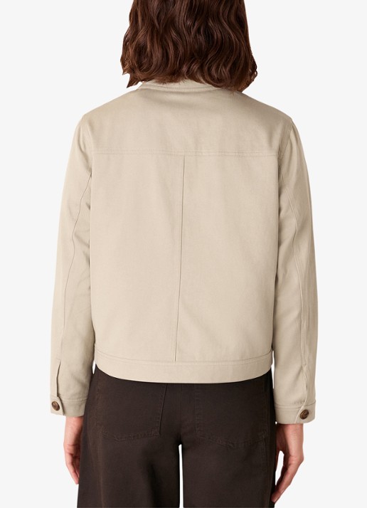 Whistles Mia jack met steekzakken - achterkant 3 taupe