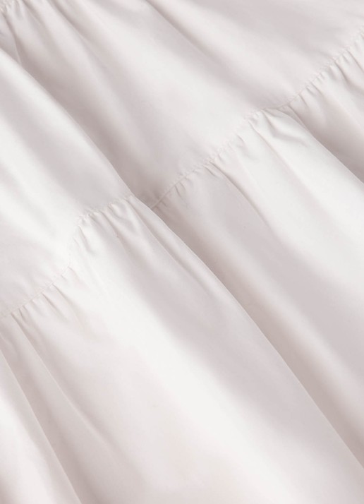 Whistles Midi A-lijn rok met plooien - detail 2 wit