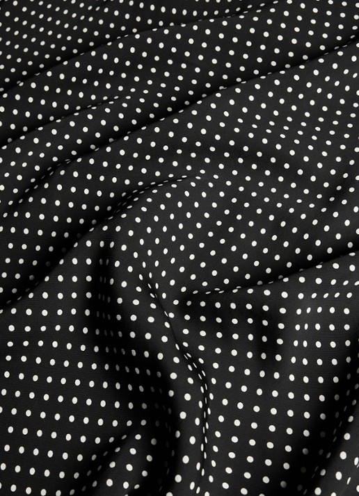 Whistles Midi A-lijn rok met stippenprint - detail 6 zwart