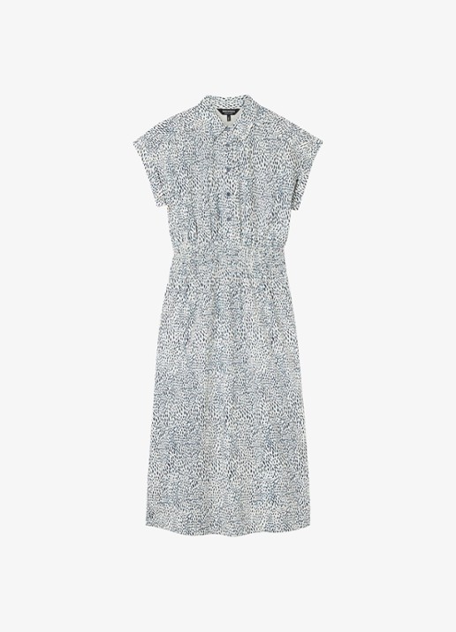 Whistles Midi jurk met print