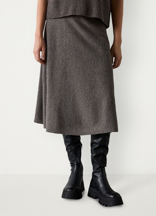 Whistles Midi rok van wol