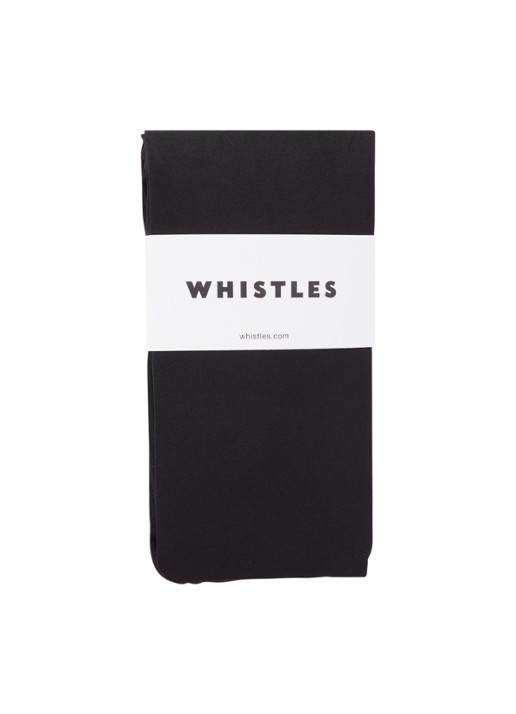 Whistles Panty in 90 denier black - voorkant zwart