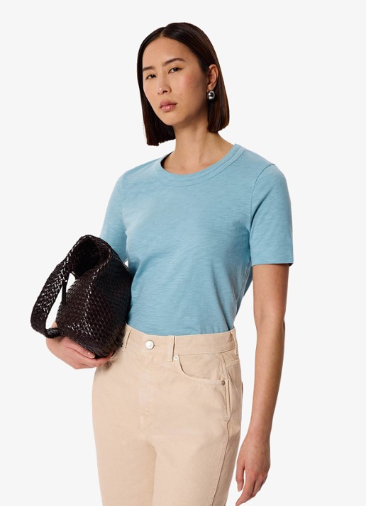 Whistles Rosa T-shirt met ronde hals