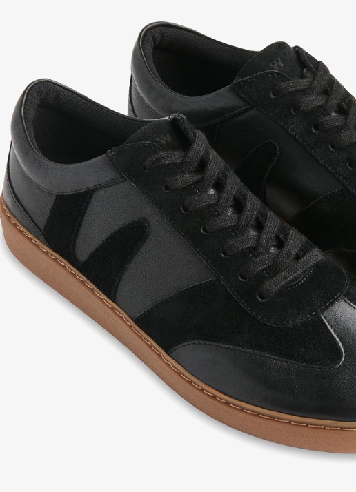 Whistles Sneaker van suède - detail 2 zwart